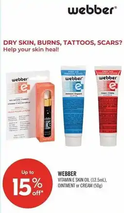 Shoppers Drug Mart Webber vitamin e skin oil offer