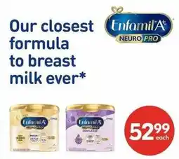 Shoppers Drug Mart Enfamil A Neuro Pro offer