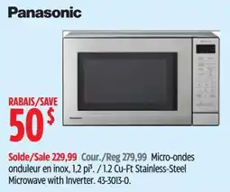 Canadian Tire Panasonic microwave with inverter offer
