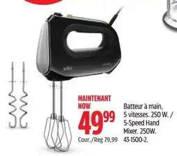 Canadian Tire Breville 5-Speed Hand Mixer offer