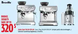 Canadian Tire Breville selected countertop appliances offer
