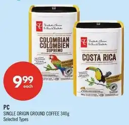 Shoppers Drug Mart PC Single Origin Ground Coffee offer