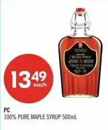 Shoppers Drug Mart PC 100% Pure Maple Syrup offer