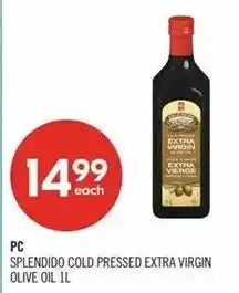 Shoppers Drug Mart PC Splendid Cold Pressed Extra Virgin Olive Oil offer