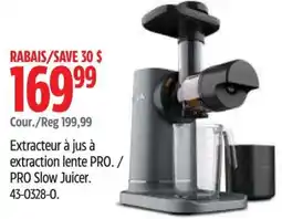 Canadian Tire Pro Point PRO Slow Juicer offer