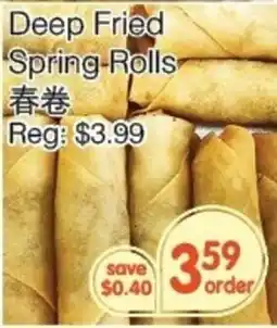 Kings Fair Supermarket Deep Fried Spring Rolls offer