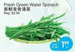 Kings Fair Supermarket Fresh Green Water Spinach offer