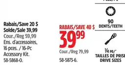 Canadian Tire 16-pc accessory kit offer