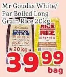 Fresh Value Mr Goudas White Par Boiled Long Grain Rice offer