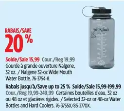Canadian Tire Nalgene wide mouth water bottle offer