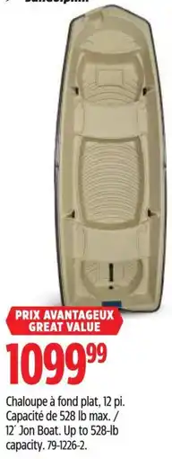 Canadian Tire Sandolpin 12' Jon Boat offer