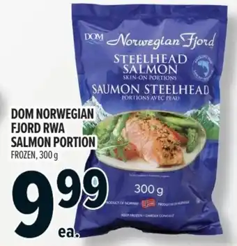 Dom steelhead salmon portion