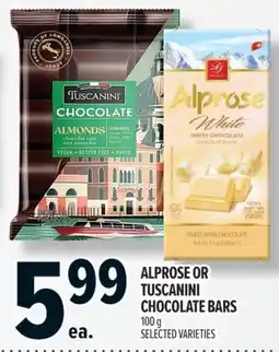 Metro Alprose or Tuscanini chocolate bars offer