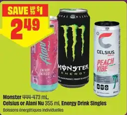 FreshCo Monster or Celsius or Alani Nu Energy Drink Singles offer