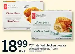Fortinos PC stuffed chicken breasts offer