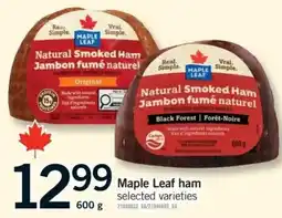 Fortinos Maple Leaf ham offer