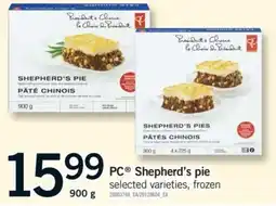 Fortinos PC shepherd's pie offer