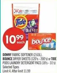 Shoppers Drug Mart Downy fabric softener offer