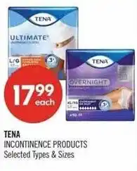 Shoppers Drug Mart Tena incontinence products offer