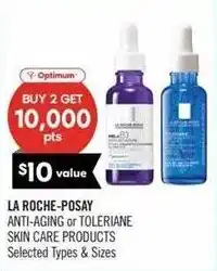 Shoppers Drug Mart La Roche-Posay anti-aging or toleriane skin care products offer