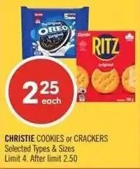 Shoppers Drug Mart Christie cookies or crackers offer