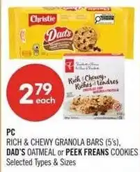 Shoppers Drug Mart PC rich & chewy granola bars offer