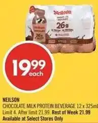 Shoppers Drug Mart Neilson chocolate milk protein beverage offer