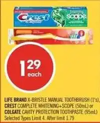 Shoppers Drug Mart Life brand x-bristle manual toothbrush offer