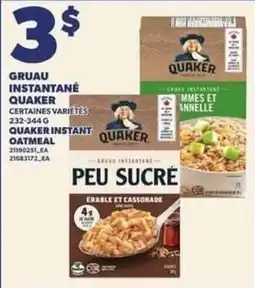 Provigo Quaker instant oatmeal offer
