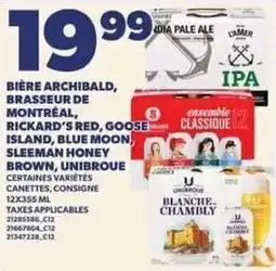 Provigo Archibald bière blonde offer
