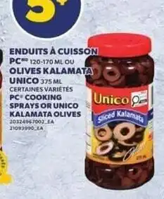 Provigo Unico sliced kalamata offer