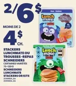 Provigo Schneiders lunchmate stackers or kits offer