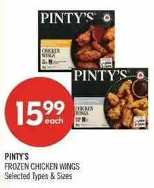 Shoppers Drug Mart Pinty's frozen chicken wings offer