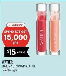 Shoppers Drug Mart Watier love my lips caring lip oil offer