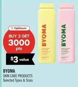 Shoppers Drug Mart Optimum byoma skin care products offer