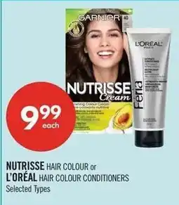 Shoppers Drug Mart Nutrisse hair colour or L'oreal hair colour conditioners offer