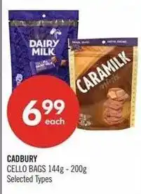 Shoppers Drug Mart Cadbury cello bags offer