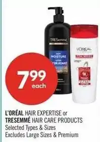 Shoppers Drug Mart L'Oréal Hair Expertise or Tresemme Hair Care Products offer