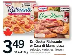 Fortinos Dr. Oetker Ristorante or Casa di Mama pizza offer