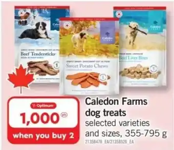 Fortinos Caledon Farms dog treats offer