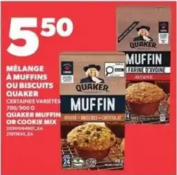 Provigo Quaker muffin or cookie mix offer