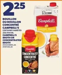 Provigo Campbell's concentrated broth offer
