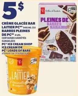 Provigo PC crème glacée bar laitier offer