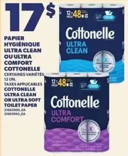 Provigo Cottonelle ultra clean or ultra comfort toilet paper offer