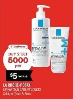 Shoppers Drug Mart La Roche-Posay lipikar skin care products offer