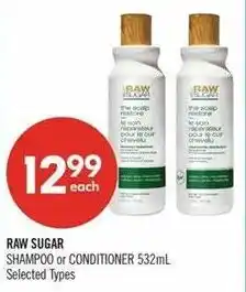 Shoppers Drug Mart Raw sugar shampoo or conditioner offer