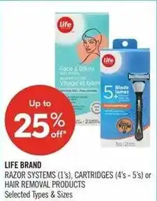 Shoppers Drug Mart Life brand razor systems offer