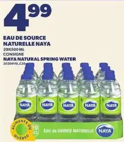 Provigo Naya natural spring water offer