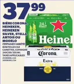 Provigo Bière corona, heineken, heineken silver, stella artois ou modelo offer