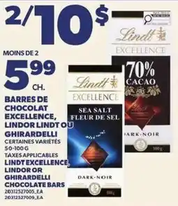 Provigo Lindt Excellence chocolate bars offer
